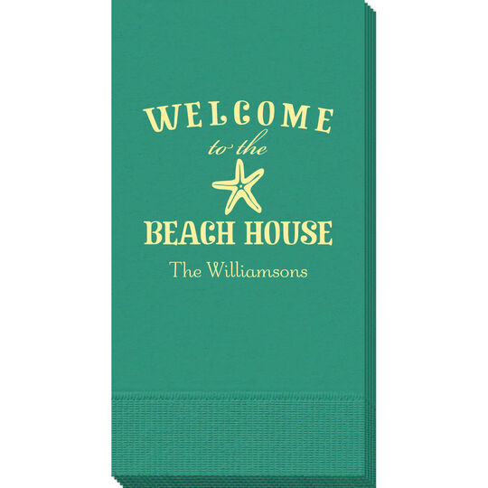 Welcome to the Beach House Guest Towels